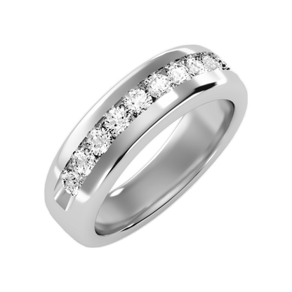 Bespoke Men's Band In 925 Sterling Silver - Two