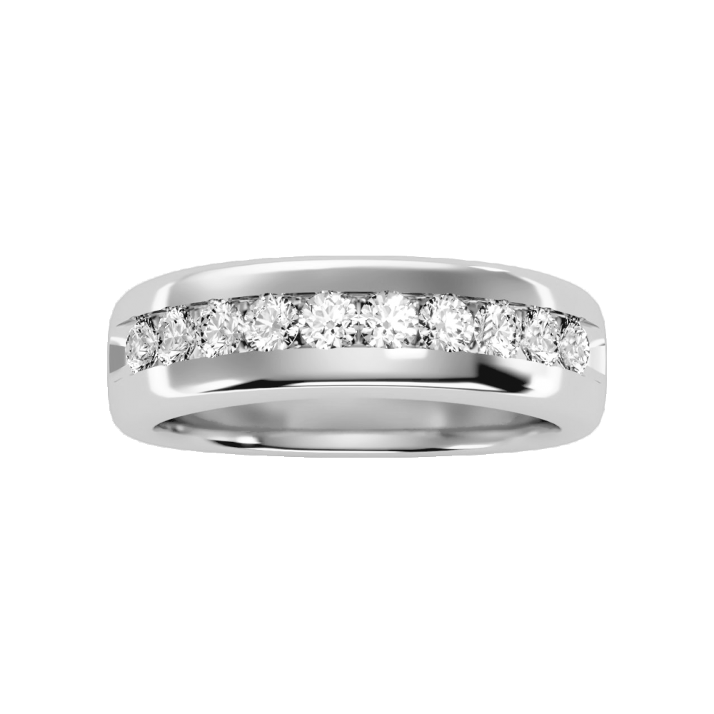 Bespoke Men's Band In 925 Sterling Silver - Four