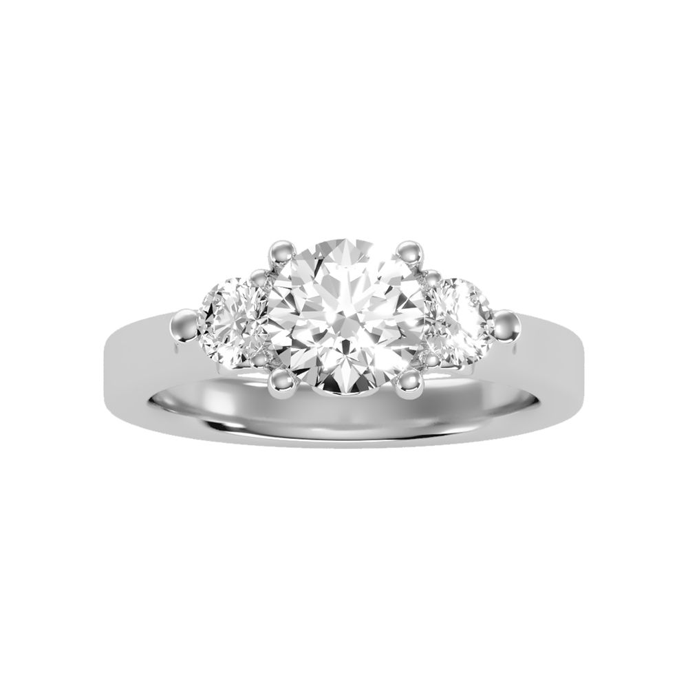 Rumie Tri Stone Ring - Six