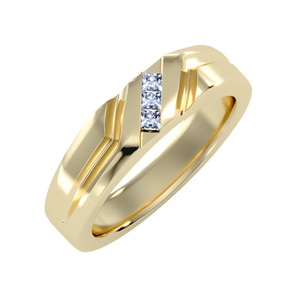 Blazing Men's Band In 925 Sterling Silver - Nine