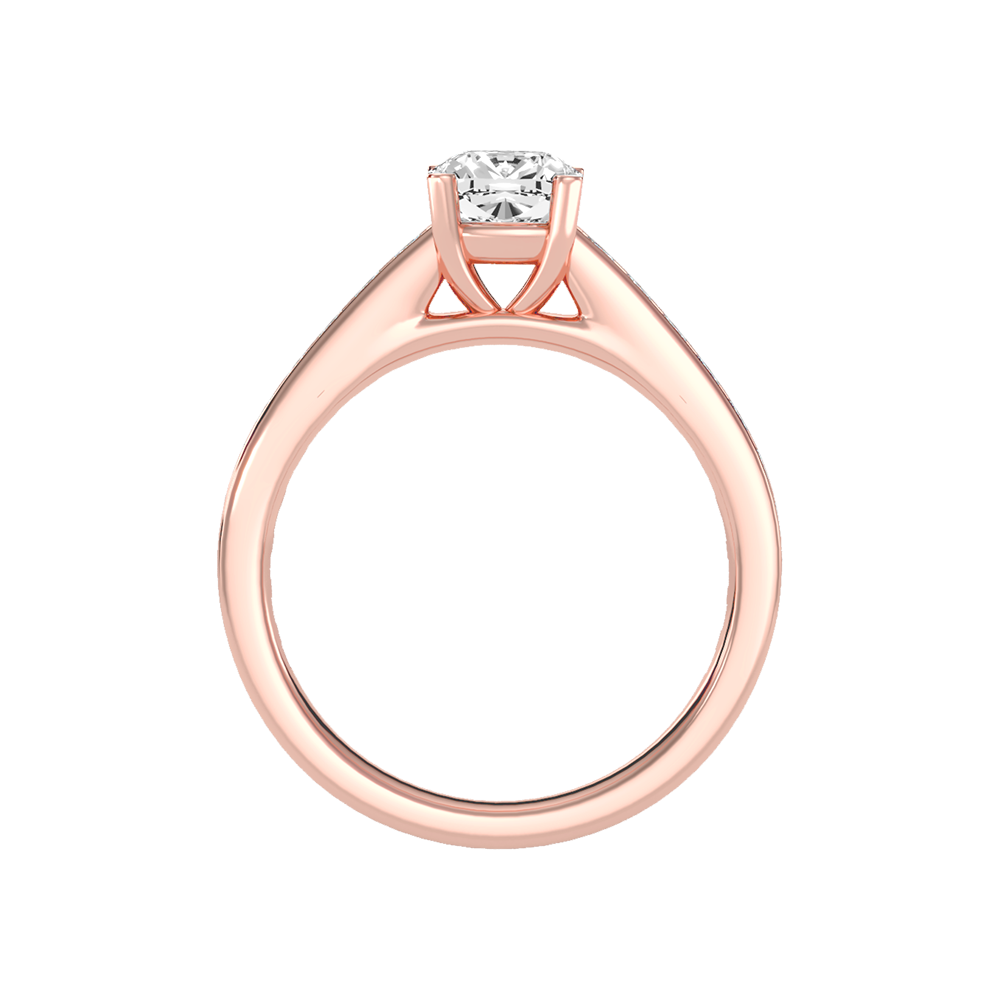 Blazing Solitaire Ring In 925 Sterling Silver - Ten