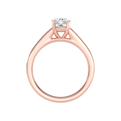 Blazing Solitaire Ring In 925 Sterling Silver - Ten