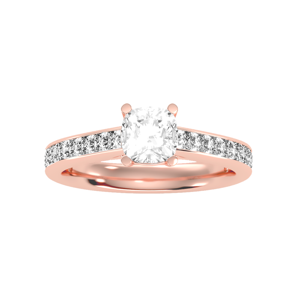 Blazing Solitaire Ring In 925 Sterling Silver - Eleven