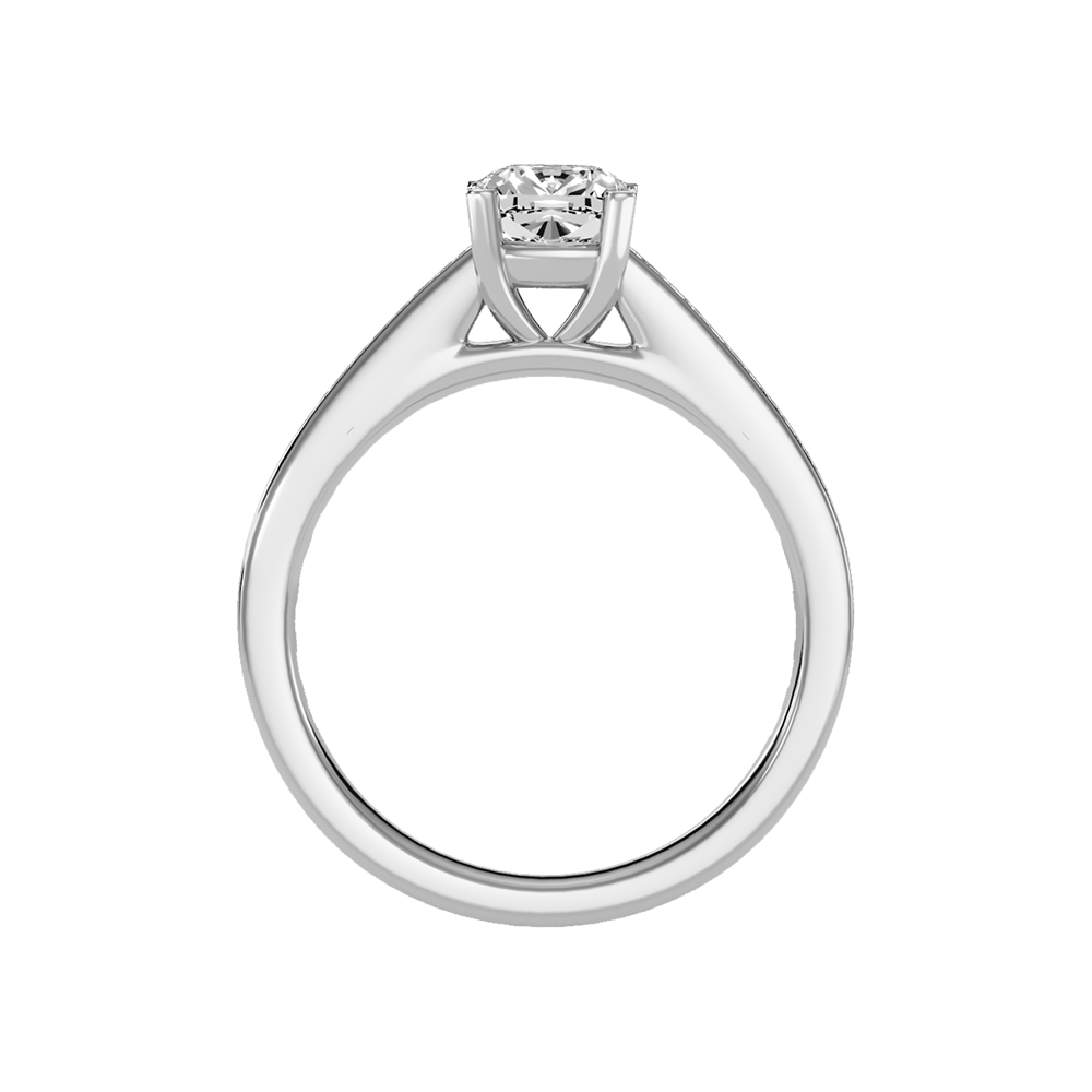 Blazing Solitaire Ring In 925 Sterling Silver - Two