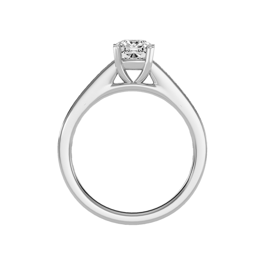 Blazing Solitaire Ring In 925 Sterling Silver - Two