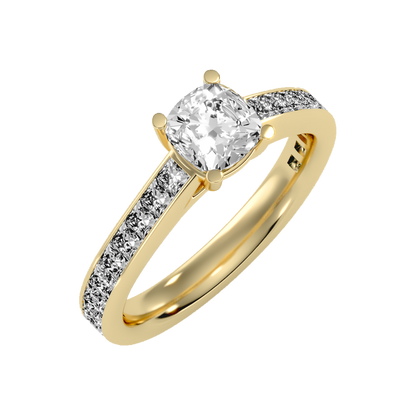 Blazing Solitaire Ring - Five