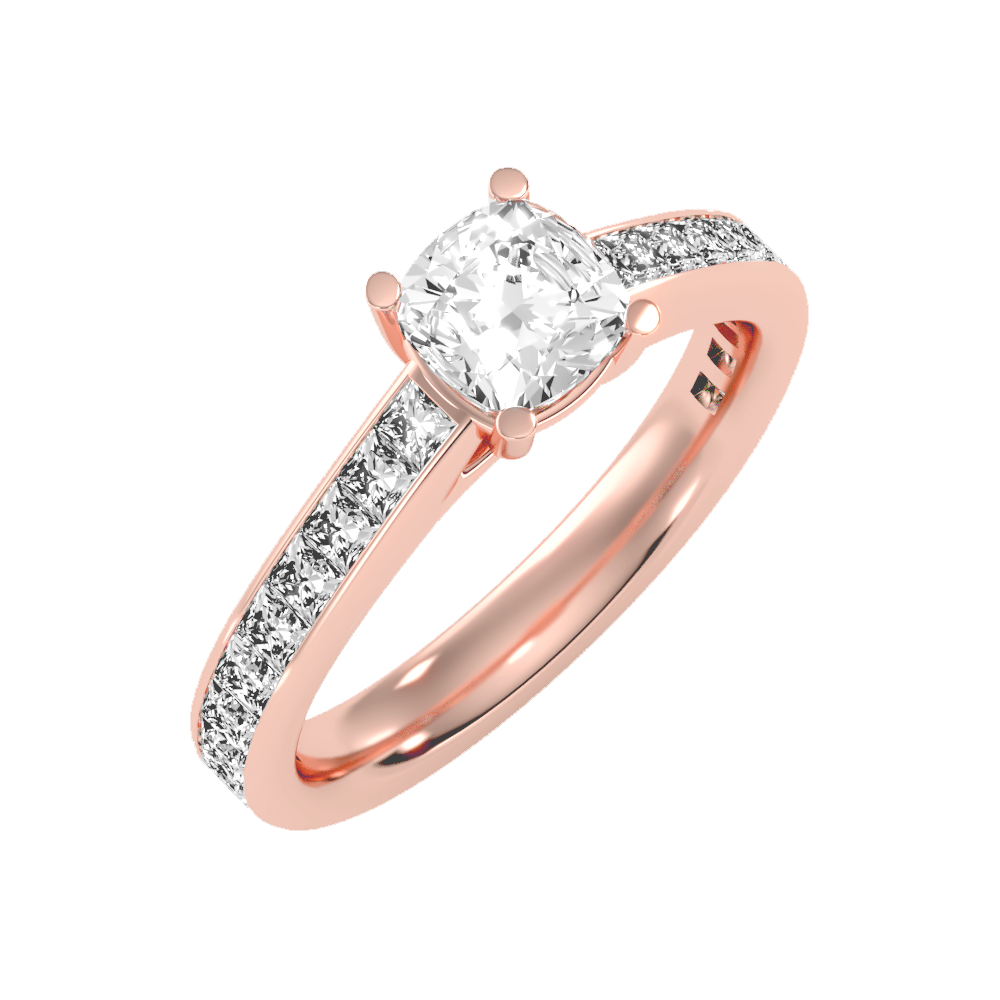Blazing Solitaire Ring In 925 Sterling Silver - Nine
