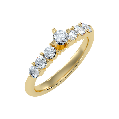 Blessing Solitaire Ring In 925 Sterling Silver - One