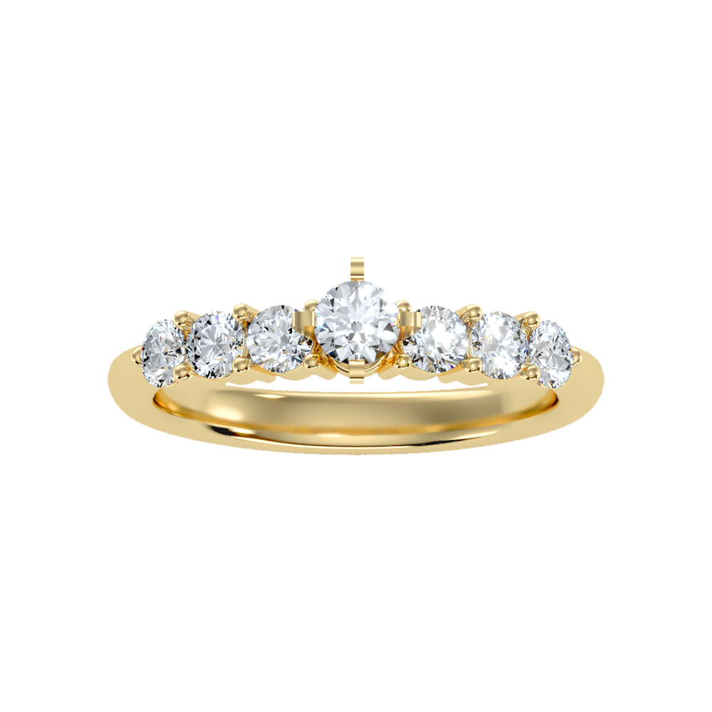 Blessing Solitaire Ring In 925 Sterling Silver - Three