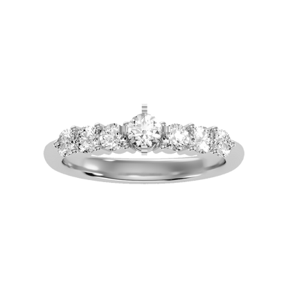 Blessing Solitaire Ring In 925 Sterling Silver - Six