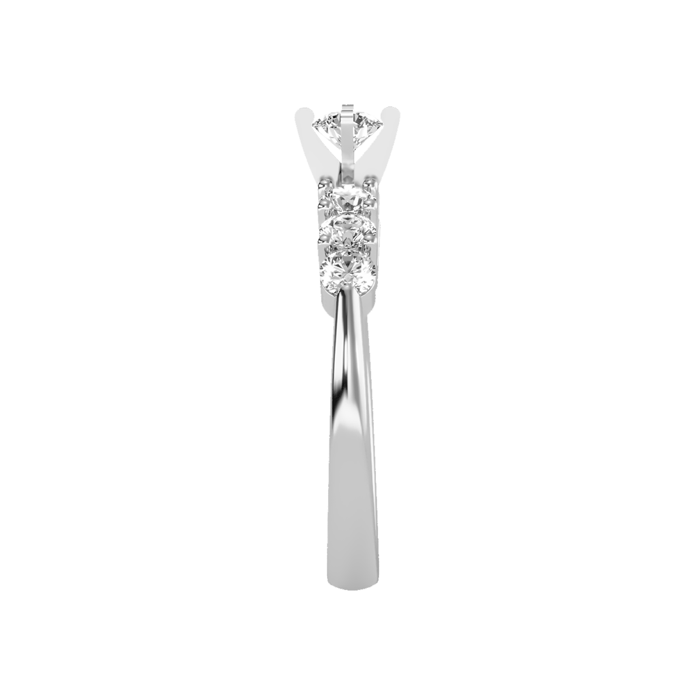 Blessing Solitaire Ring In 925 Sterling Silver - Seven