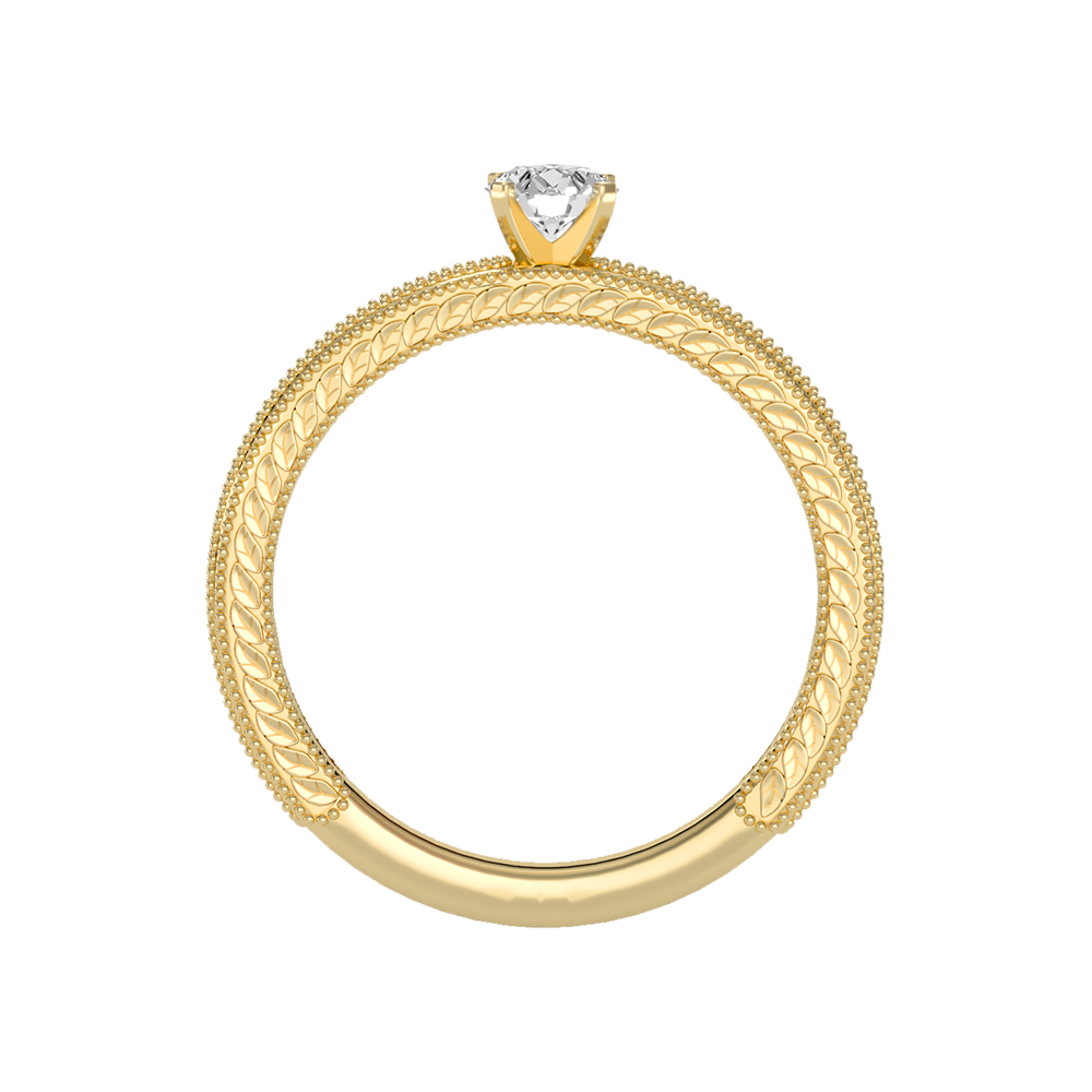 Blissful Solitaire Ring In 925 Sterling Silver - Two