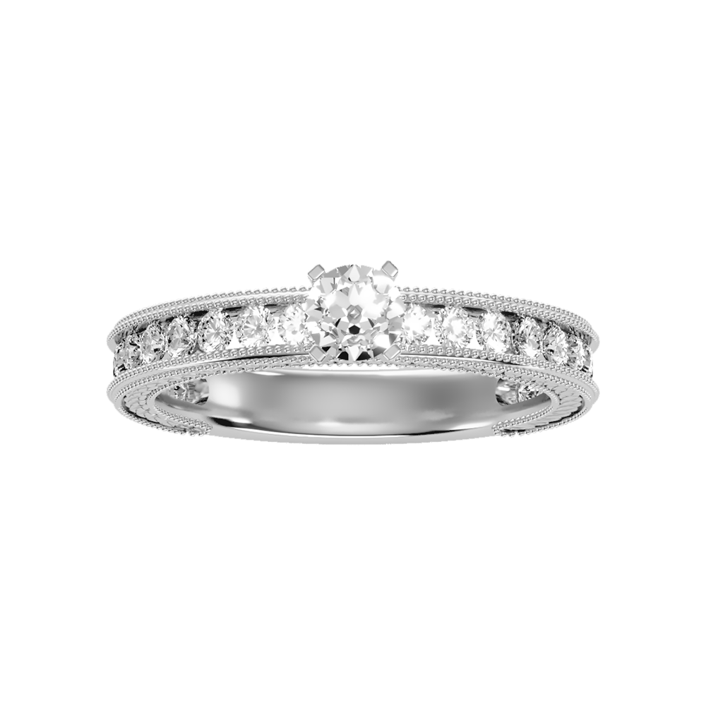 Blissful Solitaire Ring In 925 Sterling Silver - Six