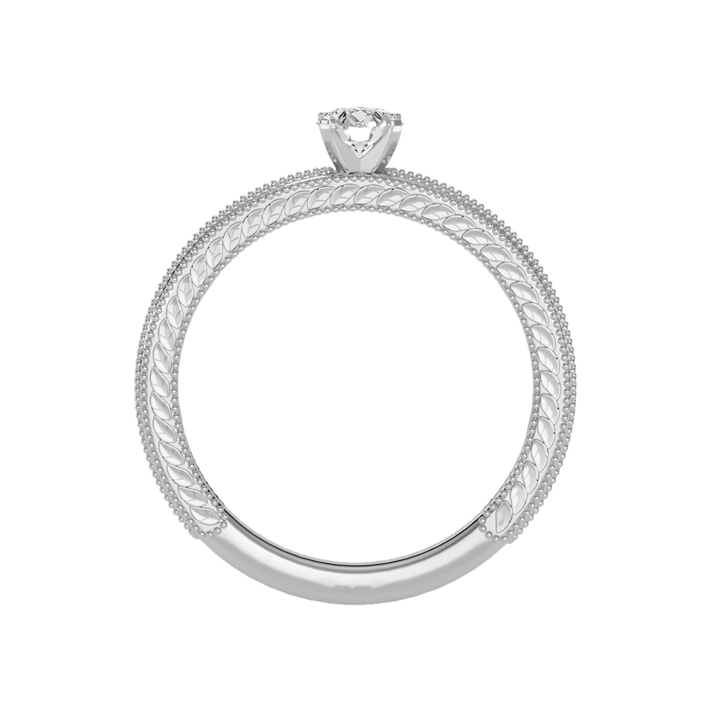 Blissful Solitaire Ring In 925 Sterling Silver - Eight