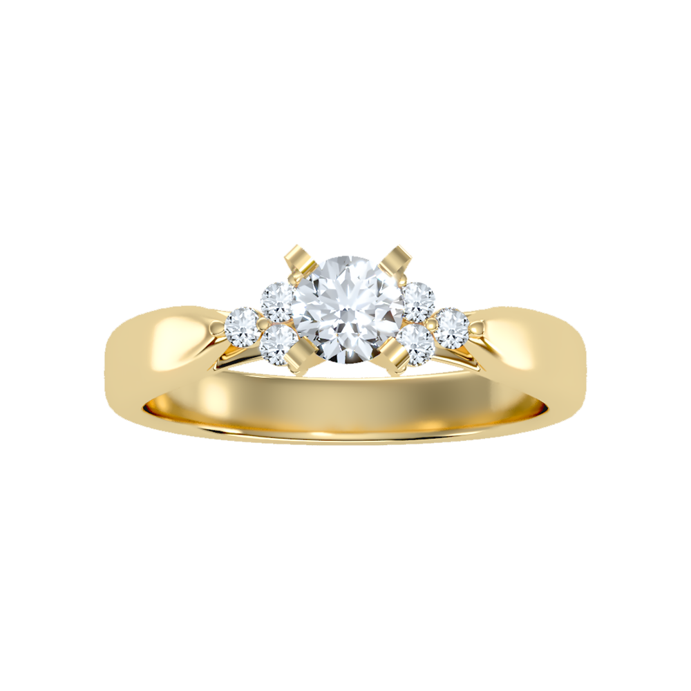 Blooming Solitaire Ring - Ten