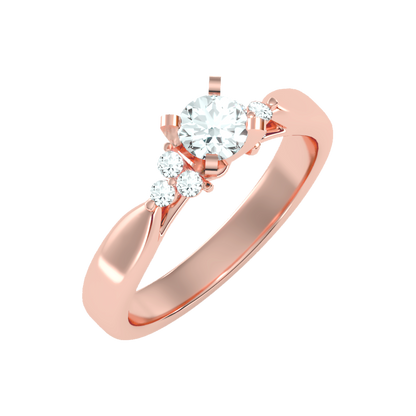 Blooming Solitaire Ring - Five
