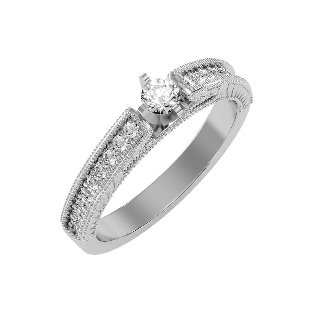 Bloom Solitaire Ring - One
