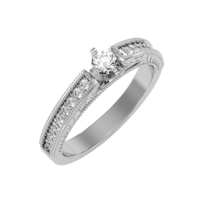 Bloom Solitaire Ring - One
