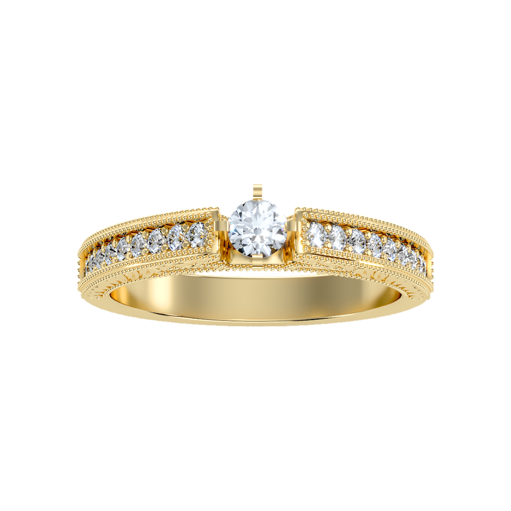Bloom Solitaire Ring - Ten