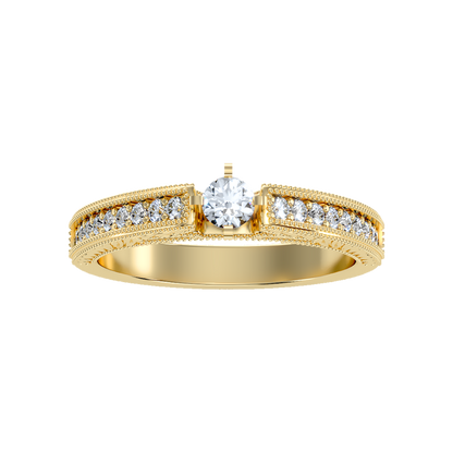 Bloom Solitaire Ring - Ten