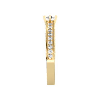 Bloom Solitaire Ring In 925 Sterling Silver - Eleven