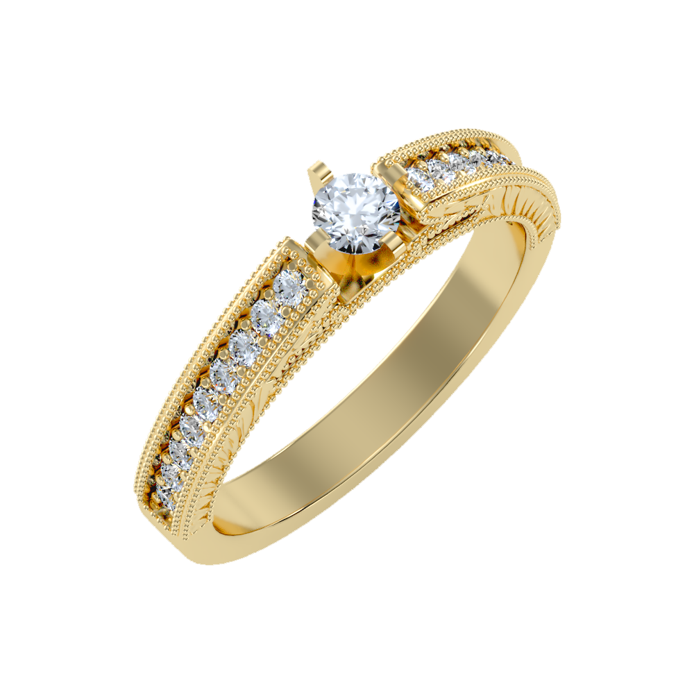 Bloom Solitaire Ring - Nine