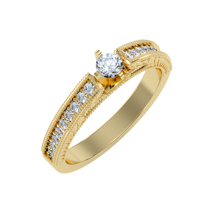 Bloom Solitaire Ring - Nine