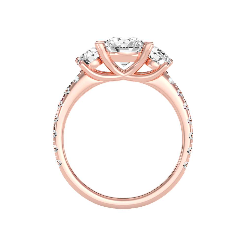 Blossomy Tri Stone Ring - Twelve