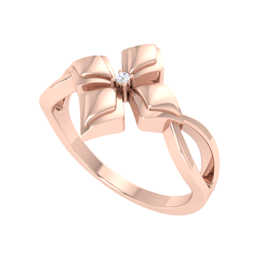 Blossom Loop Single Stone Ring - One