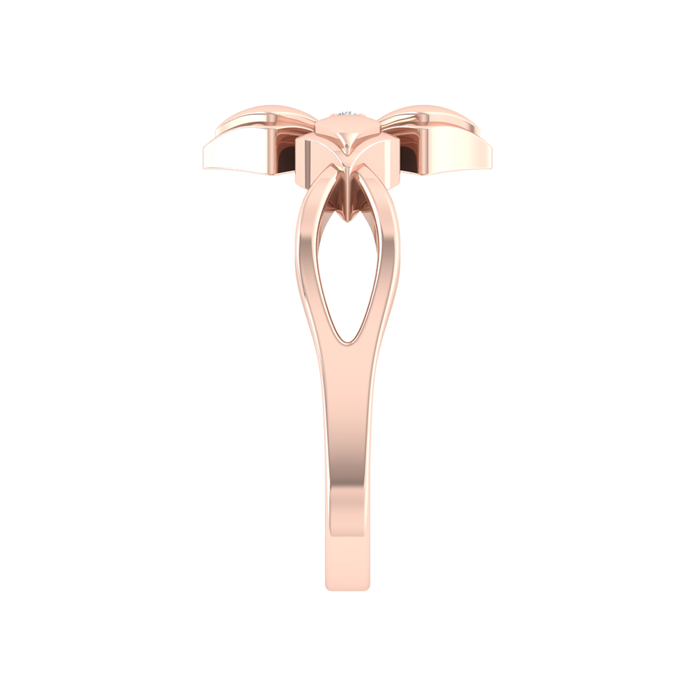 Blossom Loop Single Stone Ring - Three