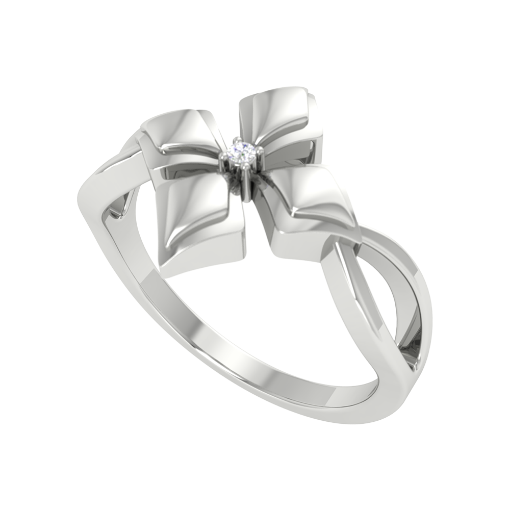 Blossom Loop Single Stone Ring - Five