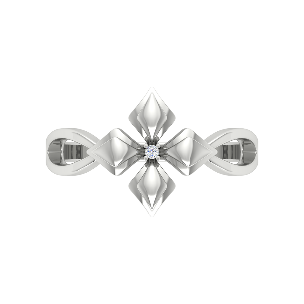 Blossom Loop Single Stone Ring - Six