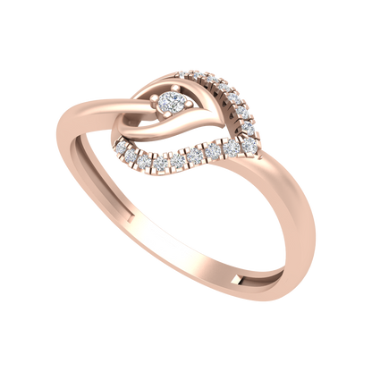 Blosson Ring In 925 Sterling Silver - Two