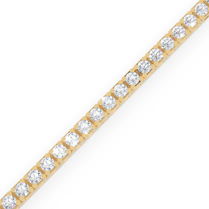 Sterling Silver Round Cut CZ Tennis Bracelet