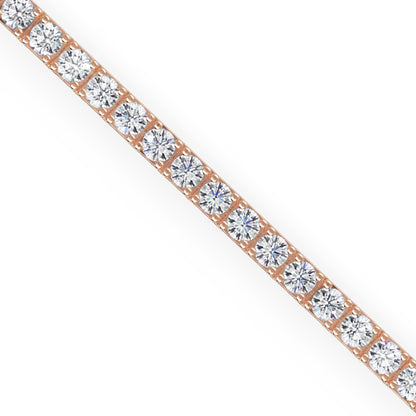 Diamond Tennis Bracelet In White Gold With Secure Clasp - Six