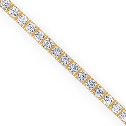 Diamond Tennis Bracelet In White Gold With Secure Clasp - Seven