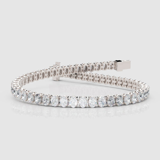 Classic Diamond Tennis Bracelet in White Gold