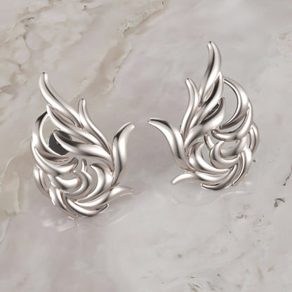 15 Mm Gold Twisted Art Earring - Three