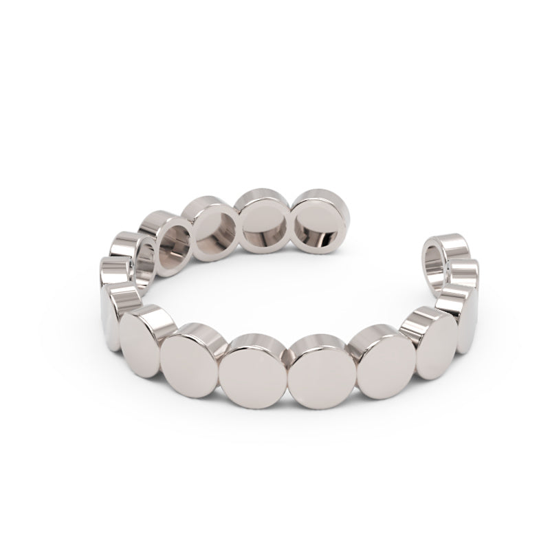Scalloped Edge Stacking Ring Yellow Gold - Four