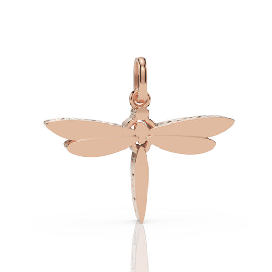 Sterling Silver Dragonfly Pendant Necklace with Chain