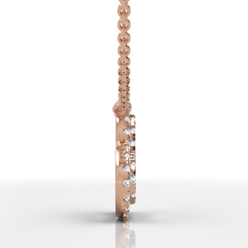 Diamond Heart Pendant In White Gold - Ten