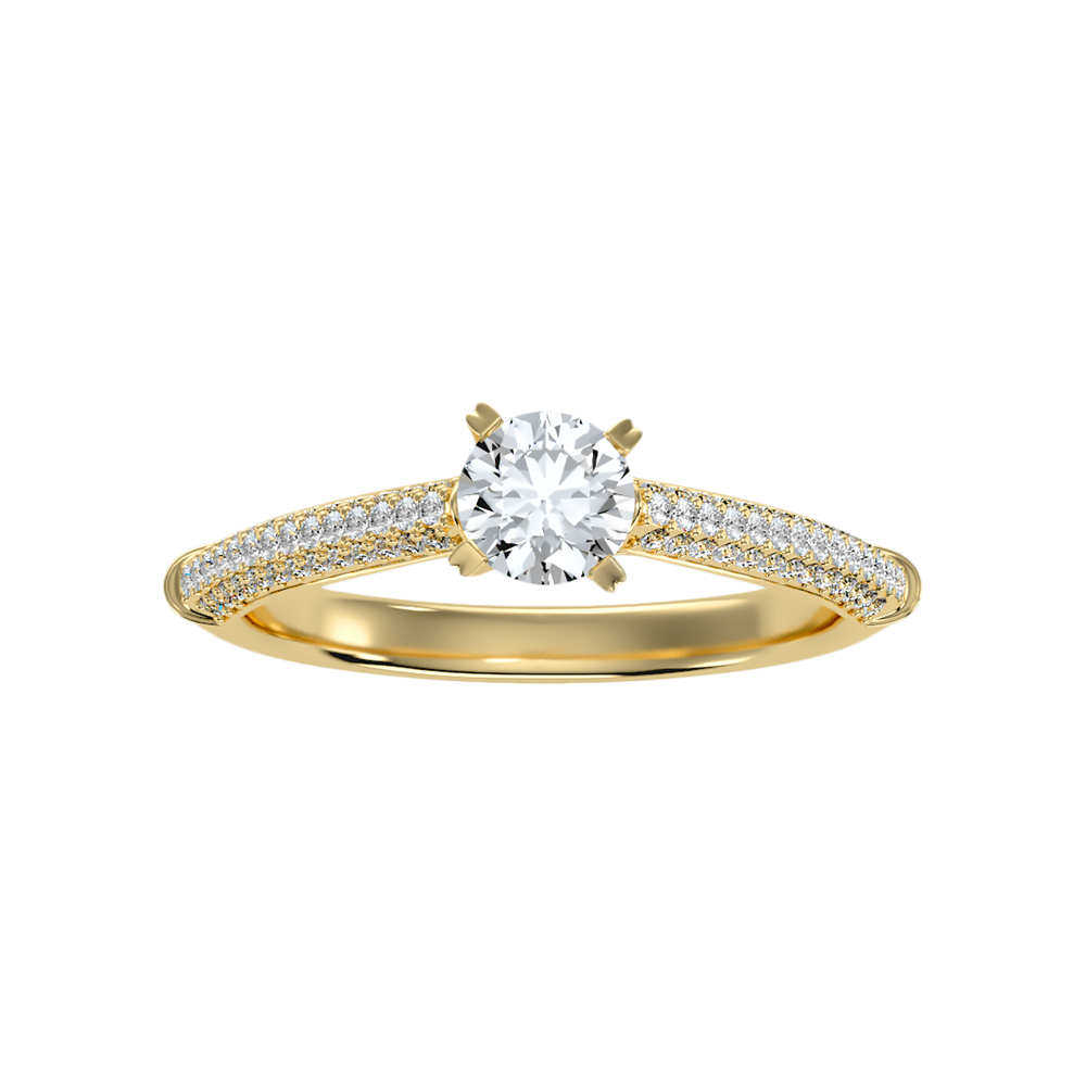 Bombon Solitaire Ring In 925 Sterling Silver - Eleven