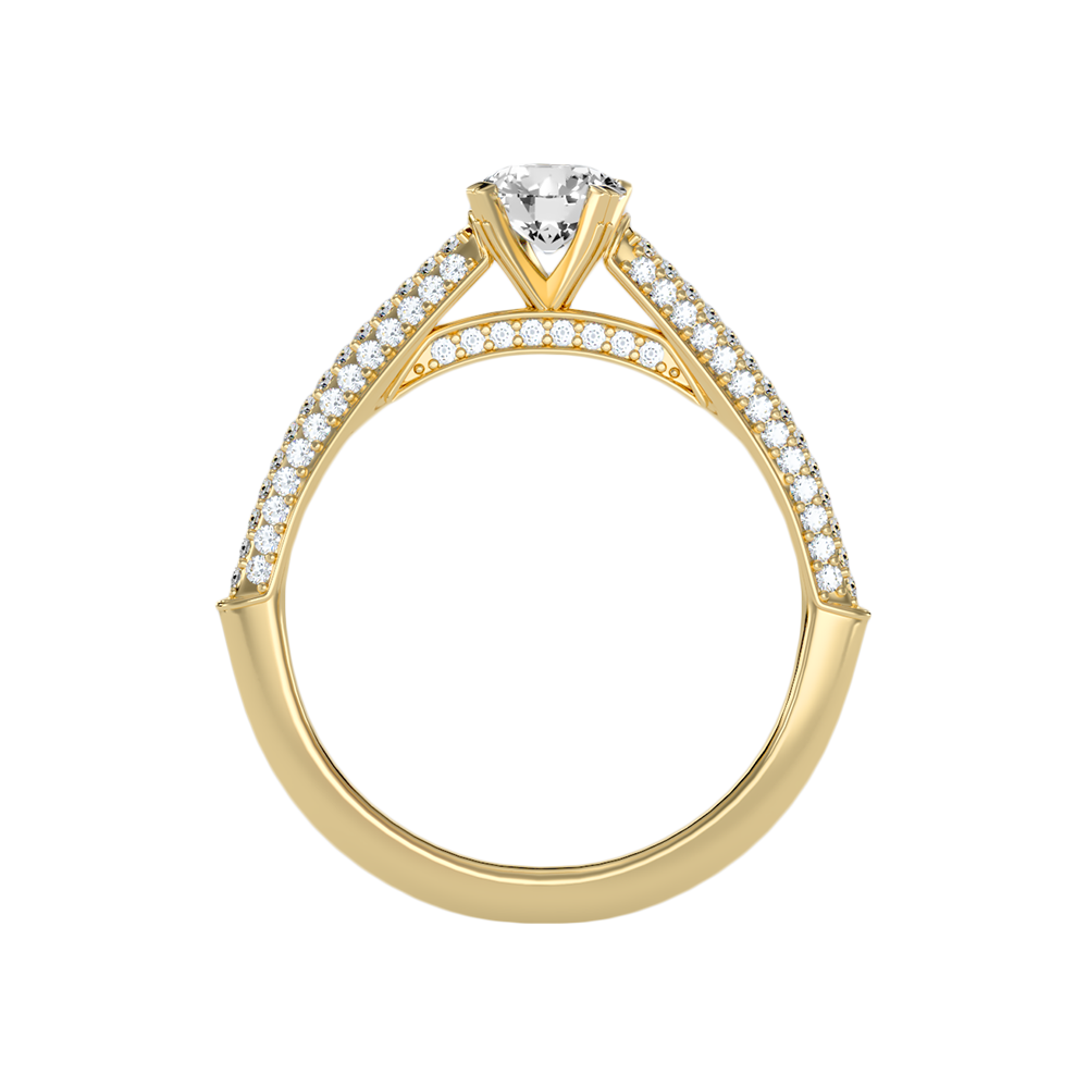 Bombon Solitaire Ring In 925 Sterling Silver - Thirteen