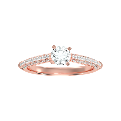 Bombon Solitaire Ring In 925 Sterling Silver - Eight