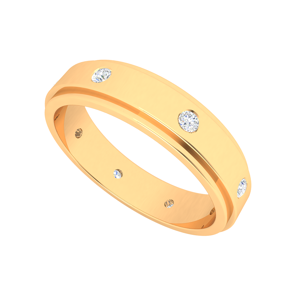 Bonic And Bold Broad Band Ring - Ten