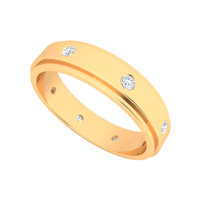 Bonic And Bold Broad Band Ring - Ten