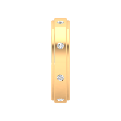 Bonic And Bold Broad Band Ring - Twelve