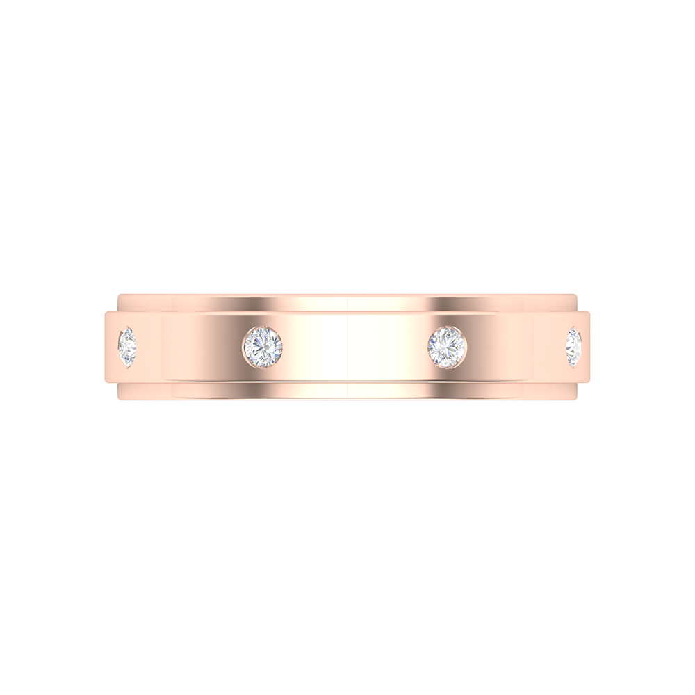 Bonic And Bold Broad Band Ring In 925 Sterling Silver - Eight