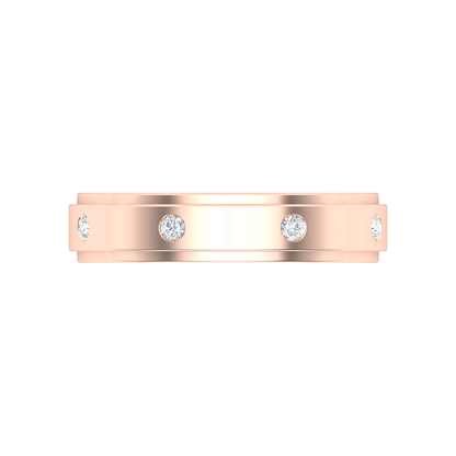 Bonic And Bold Broad Band Ring - Eight