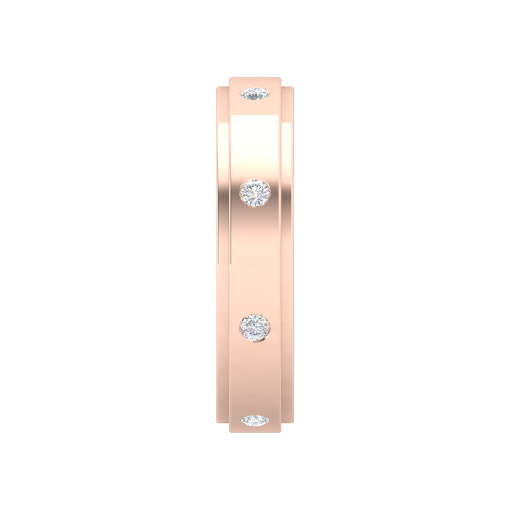 Bonic And Bold Broad Band Ring - Nine
